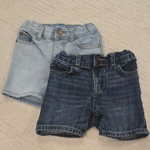 The Children's Place Light and Dark Blue Denim Shorts